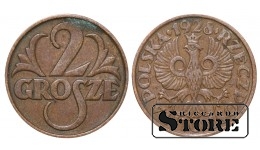 Польша 2 гроши, 1928. год, бронза