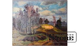 Живопись Поздняя осень, Владимир Свиклис, 1984 год, 50x61.5cm CSA1064