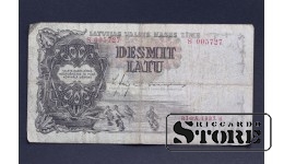 BANKNOTE , LATVIA, 10 LATI 1937 GADS - S 005727