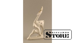Cтатуэтка , Олени, фарфор,Рига, Рижская фарфоровая фабрика, 50-е годы , 20см