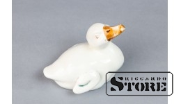 Статуэтка уточка, фарфор, Рига, Рижский фарфоровый завод, 50е годы, CSA951