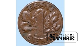 Эстония, 1 сент, 1929. год, бронза