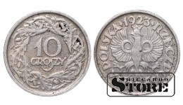 Польша, 10 гроши, 1923 год, никель