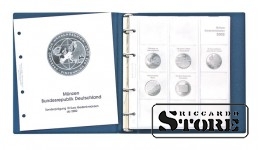 Empty binder folder for 10 euro coins with a simple design. Suitable for storing and organizing collectible 10 euro coins.