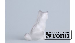 Статуэтка, Полярная Лиса , фарфор, Рига , Рижская фарфоровая фабрика, 50-е годы , 6.5 см.