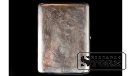 Портсигар, серебро, 84 проба, 118 гр. CSA1091