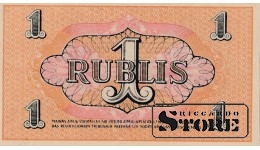 Latvia, 1 Rublis 1919 gads - AR