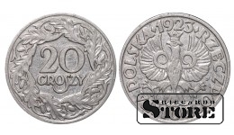 Польша, 20 грошей, 1923. год, цинк