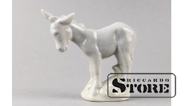 Статуэтка, Ослик , фарфор, Рига, Рижская фарфоровая фабрика, 1950 г. 80 мм