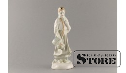 Статуэтка, Байбиня, фарфор, Рига, Рижская фарфоровая фабрика, автор модели - Римма Панцеховская, 1954 г., 21.5 см