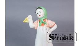 Статуэтка Юная плясунья, фарфор, Ленинград, ЛФЗ, автор Г.Столбова, 1950е годы