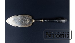 Лопатка для торта , СЕРЕБРО , 875 ПРОБА , СССР , 28 см