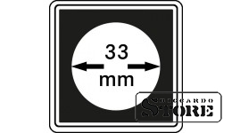 CARRÉE mündikapslid 33 mm, komplektis 4 kapslit