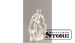Статуэтка, фарфор , Девушка-кошка, Вербилки, СССР, 24 см