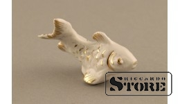 Cтатуэтка , рыбка , фарфор,Рига, Рижская фарфоровая фабрика, 50-е годы , 4,2 см