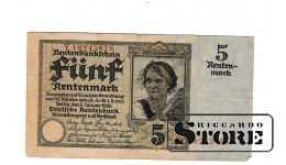 Old paper money banknote, Germany, Berlin, 5 rentenmark, 1926, Y18245818