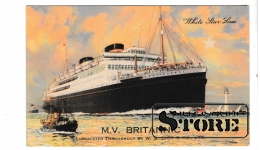 Старинная открытка "Britannic" CSA332