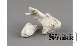 Cтатуэтка , Рыбки , фарфор,Рига, Рижская фарфоровая фабрика, 50-е годы