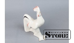 Статуэтка Петух, фарфор, Рига, Рижская фарфор-фаянсовая фабрика, 60е годы, первый сорт, CSA891