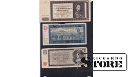 set of 3 banknotes 1940, 1942