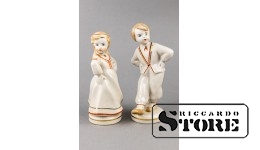 статуэтка, Народный танец, Рига , Рижская фарфоровая фабрика, 50-е годы , 13 см