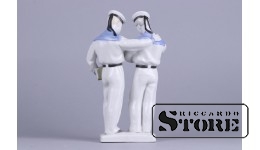 Статуэтка, Нахимовцы , Ленинградский фарфоровый завод ,  50-е годы , 19.5 см