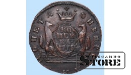 Российская империя, 1 копейка , К М, 1778. год, медь