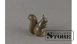 Статуэтка, Белочка, фарфор, Рига , Рижская фарфоровая фабрика, 80-е годы , 4,8 см