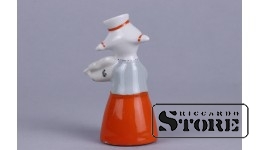 Статуэтка, Девочка со скрипкой , Рига, Рижская фарфоровая фабрика, 8.2 см