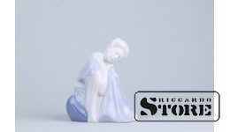 Статуэтка, Чио-Чио Сан, фарфор, Рига, Рижская фарфоровая фабрика, автор модели - Римма Панцеховская, 50-е годы , 9.7см