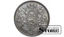 Latvia 5 Lati 1931