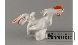 Figūriņa, gailēns, porcelāns, Rīga, Rīgas porcelāna fabrika, 1960tie gadi, 9 cm