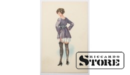 Vintage postcard. In stockings. 20th century #NT335