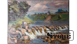 Живопись, Водопад на реке, 49.5x70cm CSA1071