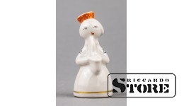 Статуэтка, Девочка из ансамбля с саксофоном, фарфор, Рига, Рижская фарфоровая фабрика, автор модели - Левон Агаджанян, 60-е годы , 6.5 см