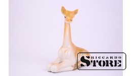 Figūriņa, žirafe, porcelāns, Rīga, Rīgas porcelāna rūpnīca, 1950tie gadi, 9.5 cm, 1. klase
