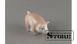 Figūriņa, Sivēns, porcelāns, Rīga, Rīgas procelāna fabrika, 1970, 4.2 cm