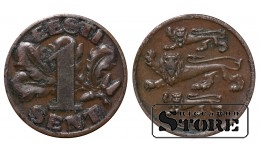 Эстония, 1 сент, 1929. год, бронза