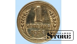 СССР, 1 копейка, 1928. год, бронза