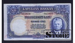 Банкнота, Латвия ,50 лат 1934 год - 865829