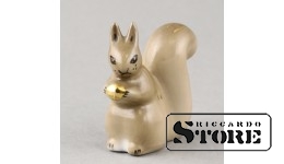 Статуэтка, Белочка, фарфор, Рига , Рижская фарфоровая фабрика, 80-е годы , 4,8 см.