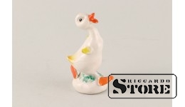 Статуэтка, Утенок , фарфор, Рига , Рижская фарфоровая фабрика, 80 - е годы , 8,5 см