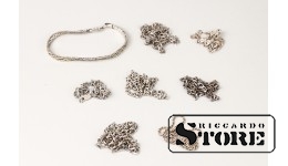 Серебряные цепочки, 8 шт. 81 g