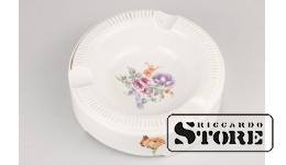 Пепельница, фарфор, Рига, Рижский фарфоровый завод, 50-е годы, первый сорт , 14,x5 x 4,5 cm,  CSA364