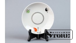 Блюдце из сервиза "Сакта", Рига, Рижский фарфоровый завод, автор формы Зина Улсте, 60е годы, CSA909