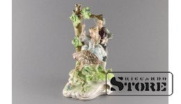 Статуэтка, Пара  , Фарфор ,Италия  ,Capodimonte porcelain