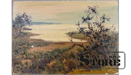 Живопись, Дюны, Владимир Свиклис, 1980 год,  34.5x50cm CSA1048