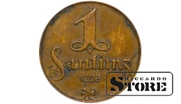 1928 Latvia Coin Bronze Coinage Rare 1 santims KM# 1 #LV4390