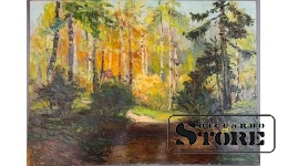 Живопись, Лесная поляна, Владимир Свиклис, 1986 год, 50x70cm CSA1032