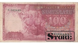 BANKNOTE , LATVIA, 100 LATI 1939 GADS -  A 049444